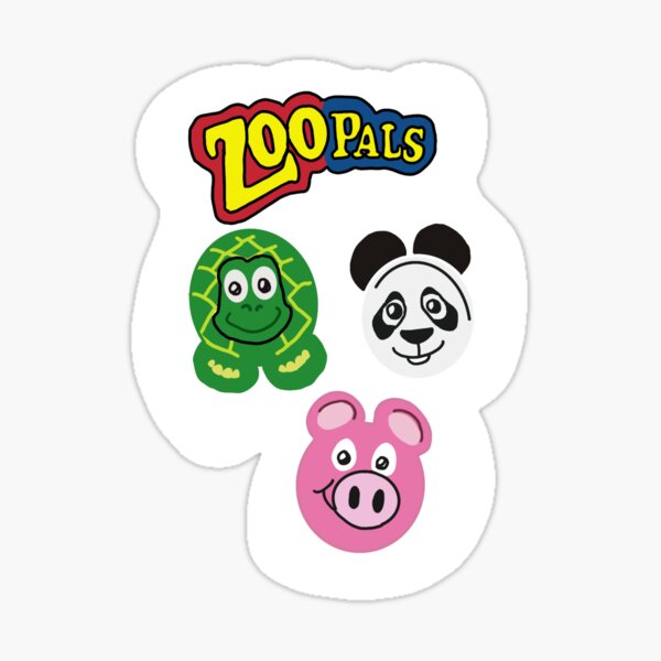 Zoo pals-hefty zoo pals plates  Sticker for Sale by nhathao22