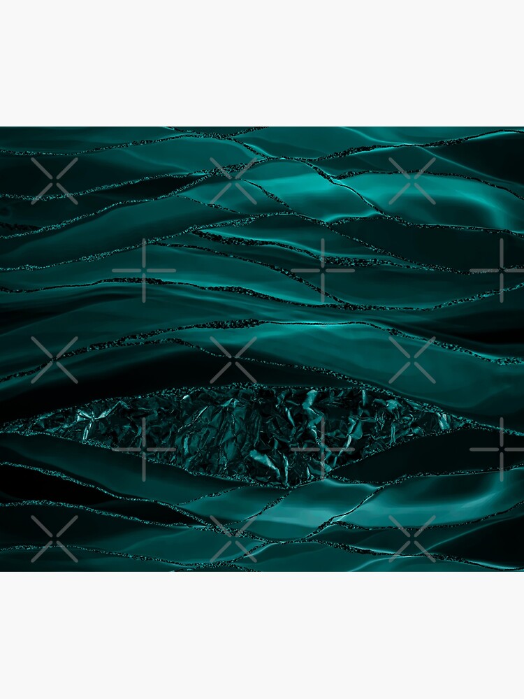 Emerald Green Glamour Marble And Agate Landscapes by MysticMarble