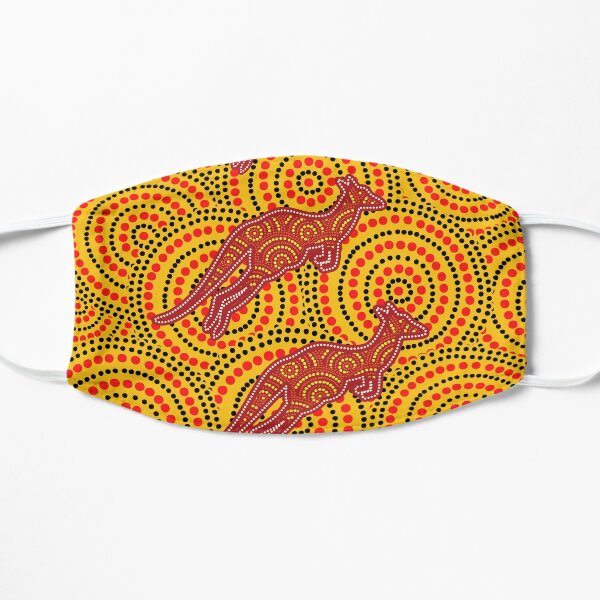 Awesome Aboriginal Dot Art Flat Mask