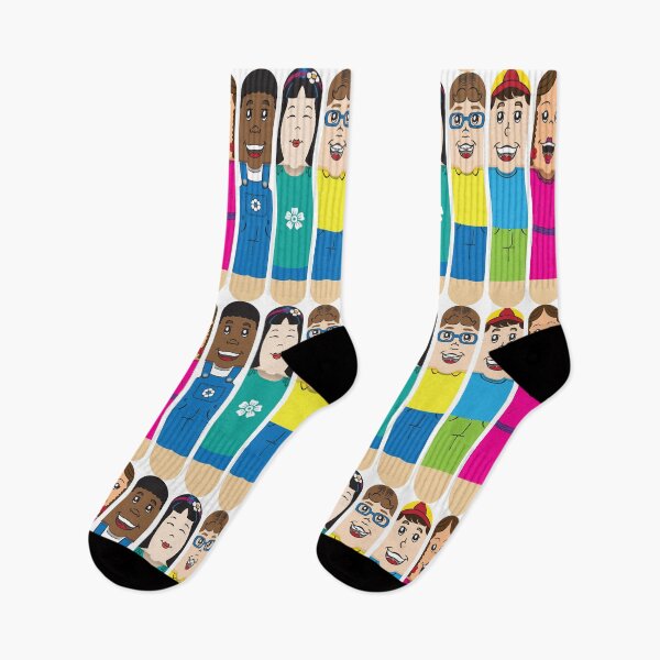 Item preview, Illustration group of kids superimposed on ice cream sticks. Ideal for catalogs, educational and games designed and sold by LucianoCosmo.