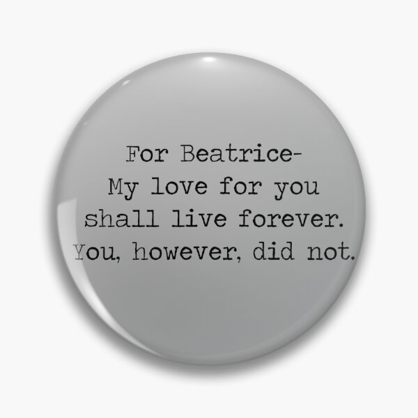 Item preview, Beatrice Dedication- Book 2 designed and sold by H Works.