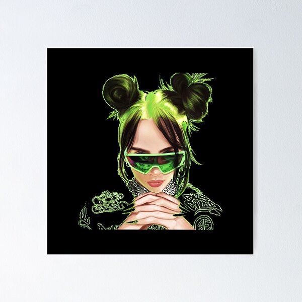 Item preview, Best Art Cover Bilie Eilish Singer & Songwritter Pop Elektro designed and sold by miracles07.