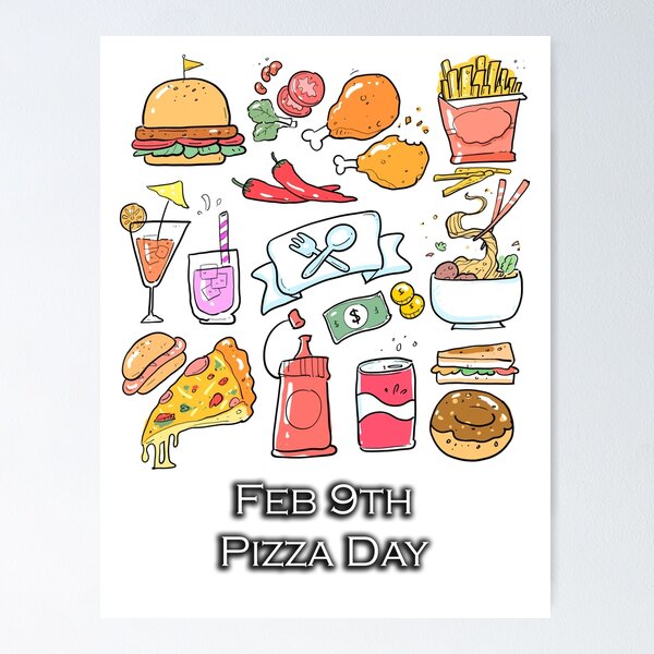 Item preview, I LOVE PIZZA DAY designed and sold by REALDesign-Shop.