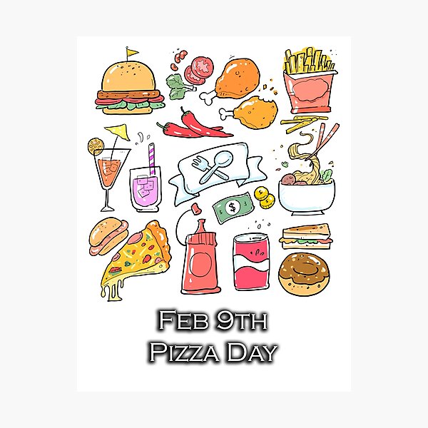Item preview, I LOVE PIZZA DAY designed and sold by REALDesign-Shop.