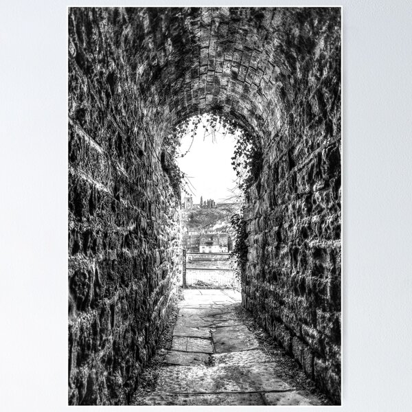 Item preview, Whitby Abbey Through The Keyhole Tunnel designed and sold by Paul Thompson Photography.