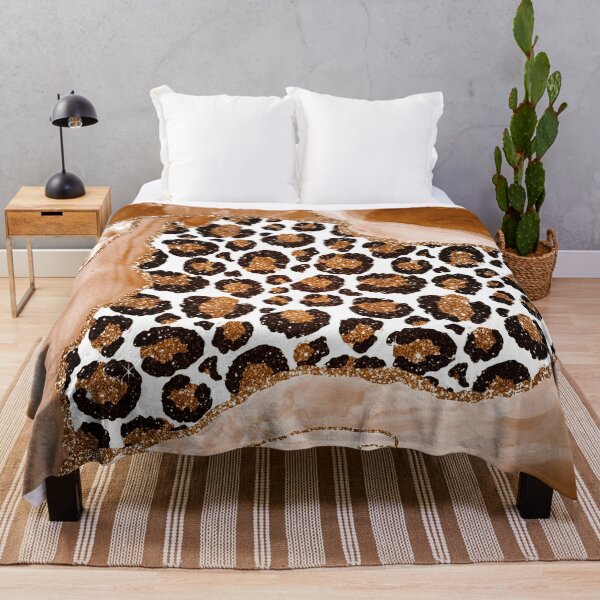 Item preview, Mixed Copper Faux Marble And Agate Landscape With Leopard Fur designed and sold by MysticMarble.