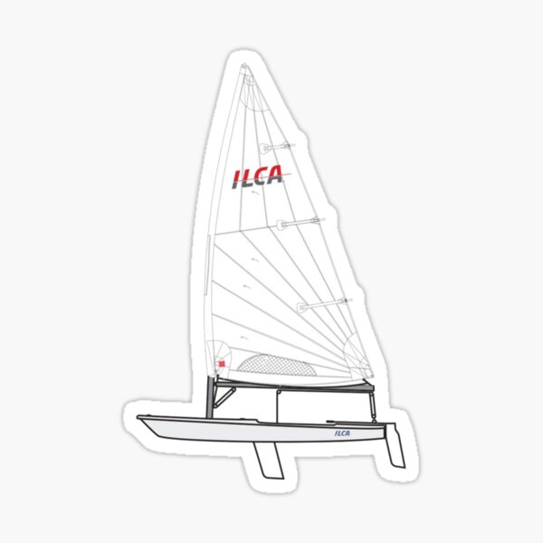 ILCA Standar MK2 Sailboat Sticker