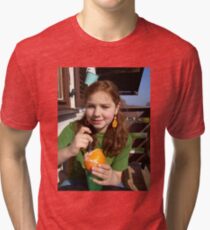 Lucinda on the balcony Tri-blend T-Shirt