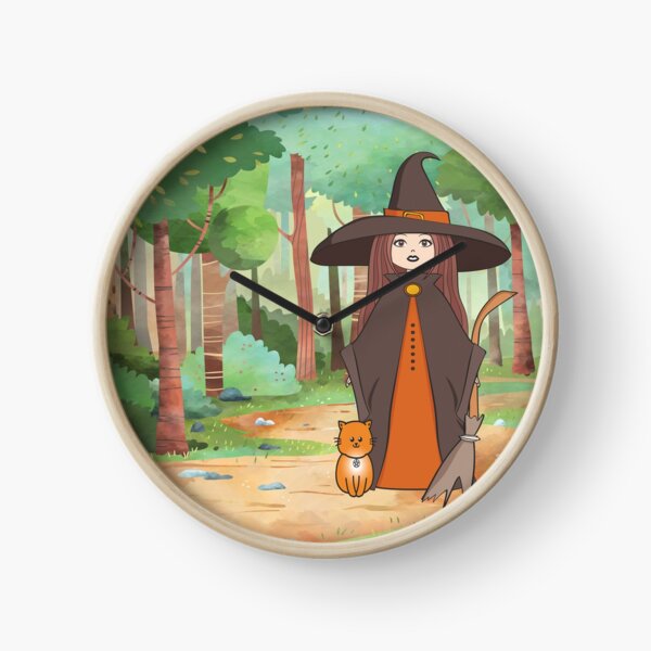 Woodland Witchery Cheeky Witch® Clock
