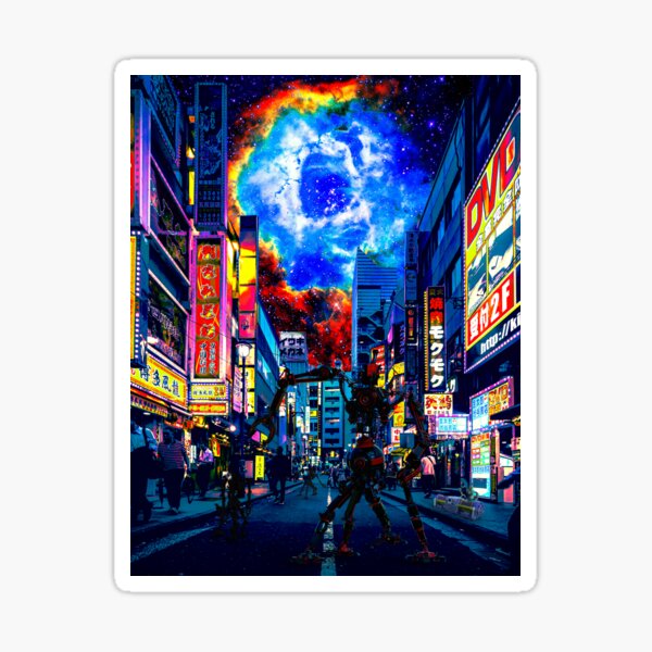 Robot City Tokyo nightlife Sticker