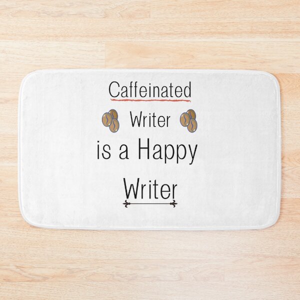 Item preview, Caffeinated Writer Happy Writer Funny Coffee Lovers  designed and sold by piskwi.