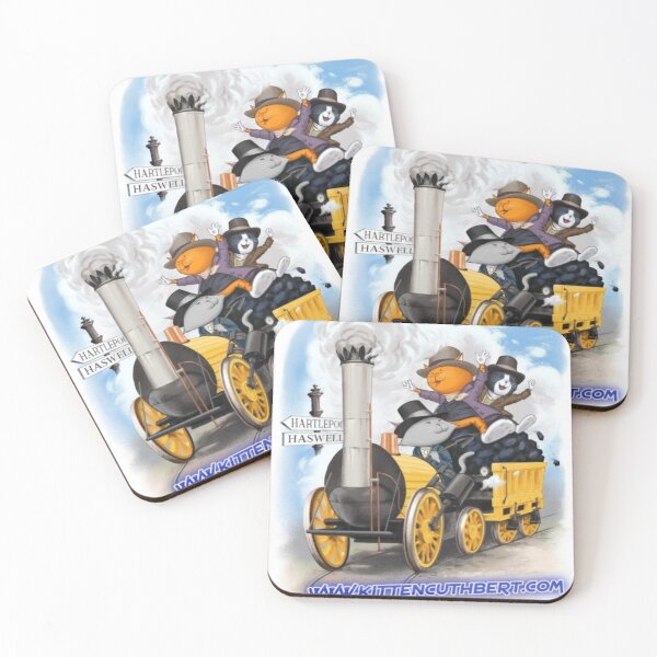 Item preview, CUTHBERT AND FRIENDS ON THE LOCOMOTION! designed and sold by kittencuthbert.