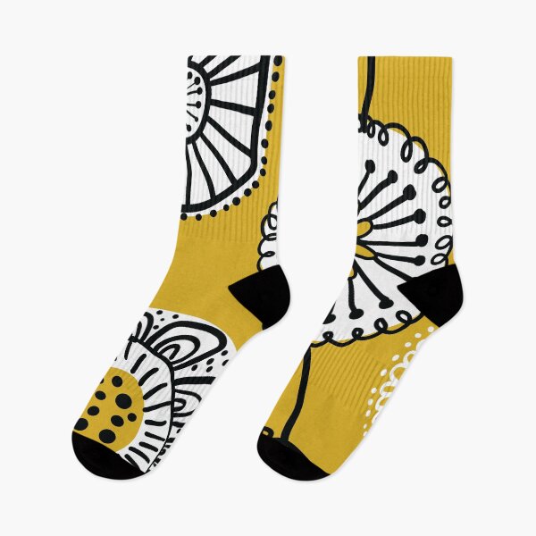 Item preview, Folksy Floral In Goldenrod designed and sold by House of Haha.