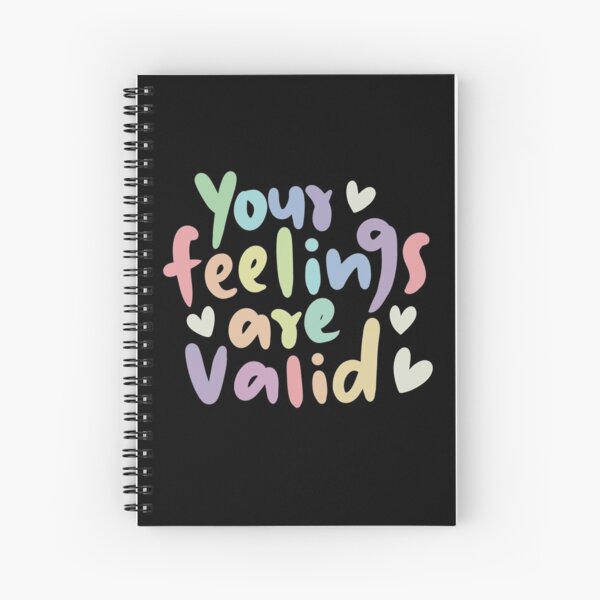 Vista previa del artículo con la obra «Tus sentimientos son validos», diseñado y vendido por owlcreates.