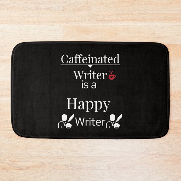 Item preview, Caffeinated Writer Happy Writer Funny Coffee Lovers designed and sold by piskwi.