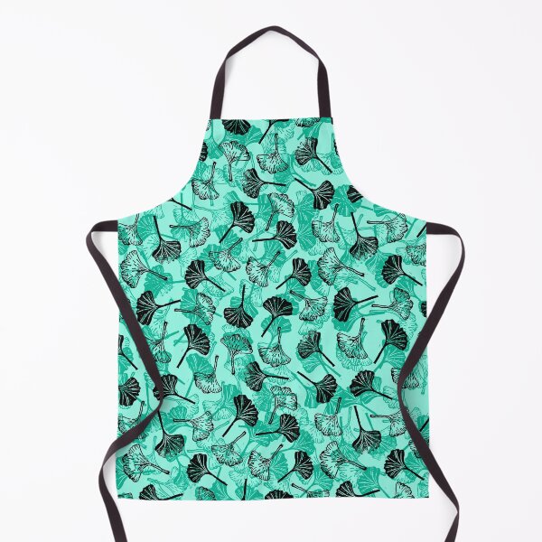 Item preview, Patrón de linograbado Ginkgo Biloba VERDE MENTA designed and sold by Printables Passions.