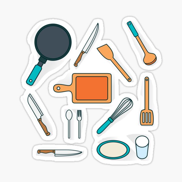 Baking Accessories Blueprint Cake Baking Tools' Sticker