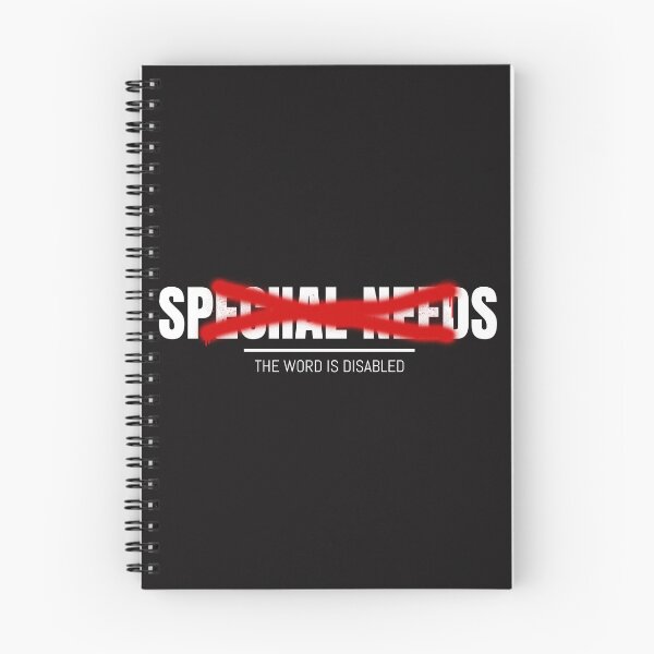 Item preview, Special Needs (crossed out) the Word Is Disabled designed and sold by Disabledland.