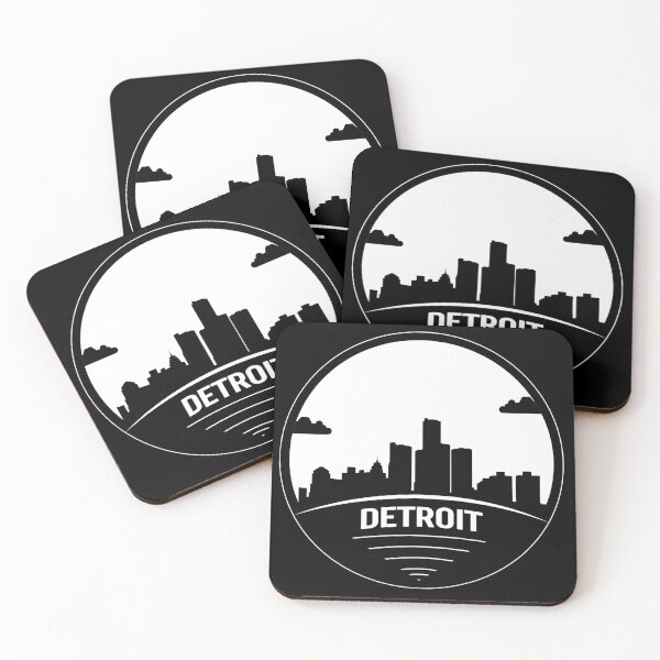 Item preview, Detroit city skyscraper skylines designed and sold by 4800cash.