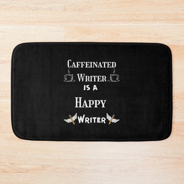 Item preview, Caffeinated Writer Happy Writer Funny Coffee Lovers designed and sold by piskwi.