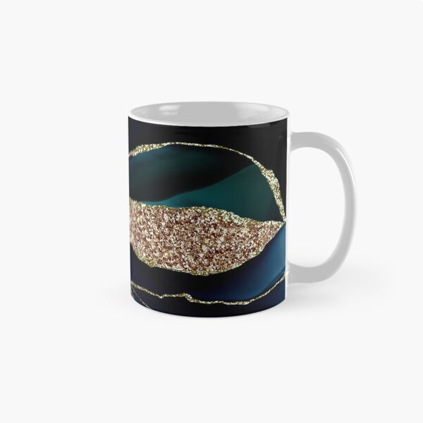 Item preview, Blue And Gold Glamour Faux Marble And Agate Landscapes designed and sold by MysticMarble.