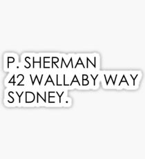 P Sherman 42 Wallaby way Sticker