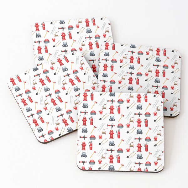 Item preview, Cartoon Fireman tools pattern, Awesome gift for fireman jobs lovers  designed and sold by abdelhak2005.
