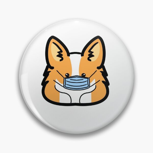 Item preview, Cute Quarantine Corgi  designed and sold by BubbleCatsArt.