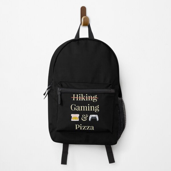 Item preview, HIKING AND PIZZA, Gaming & Pizza designed and sold by LevelUpMerch.