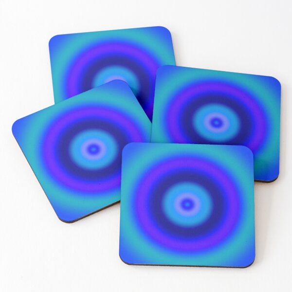 Item preview, Concentric Circle Blue Mirror - Color Symmetry designed and sold by gphotobox.