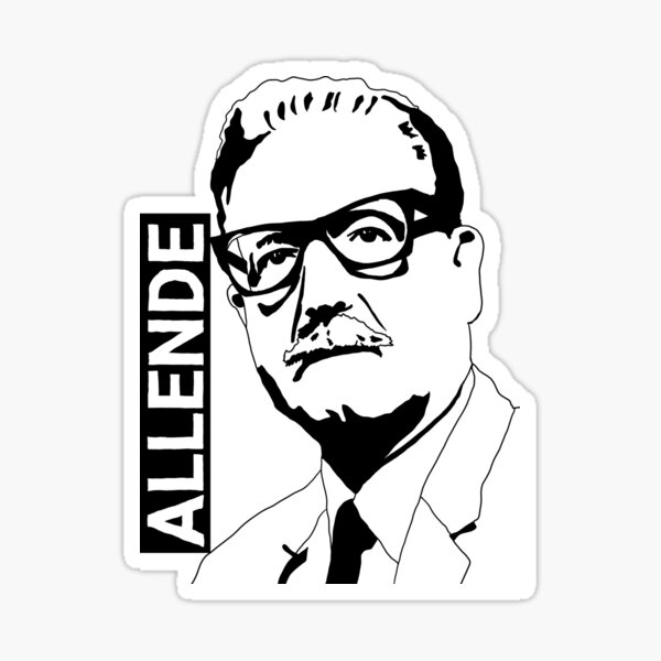 Salvador Allende Venceremos Decal Vinyl Sticker Calcomania Laptop Luggage Chile