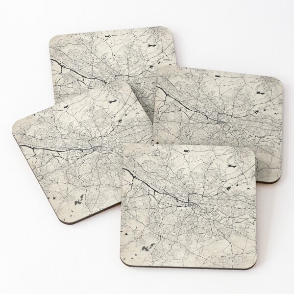 Item preview, Glasgow Scotland Vintage Street Map With Co-ordinates designed and sold by RossWilson12.