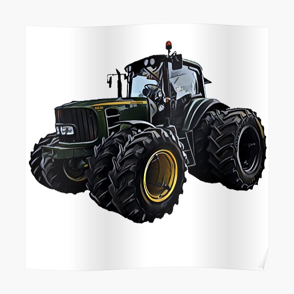 John Deere Tractor Poster