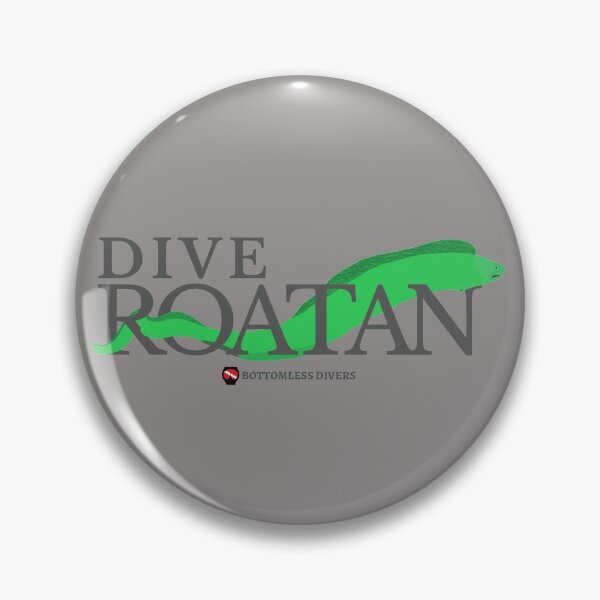 Item preview, Dive Roatan Green Moray Eel with Grey Font designed and sold by BottomlessDiver.