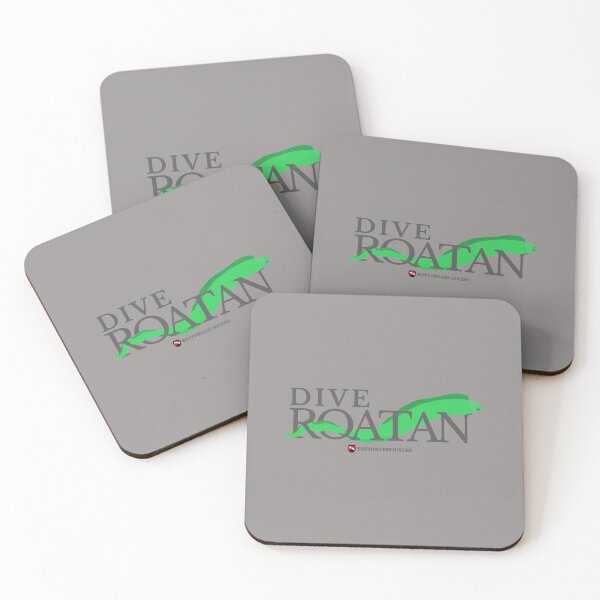 Item preview, Dive Roatan Green Moray Eel with Grey Font designed and sold by BottomlessDiver.