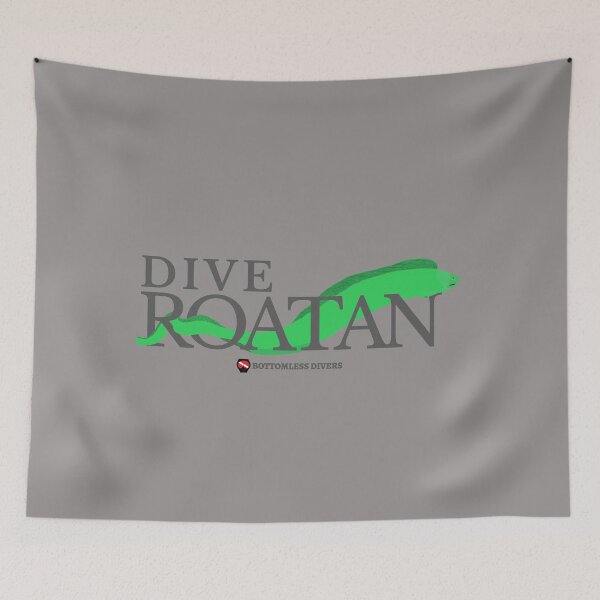 Item preview, Dive Roatan Green Moray Eel with Grey Font designed and sold by BottomlessDiver.