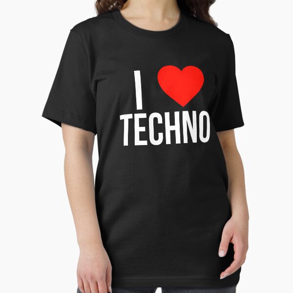 Aperçu de l'œuvre J'aime la techno créée et vendue par Express YRSLF.