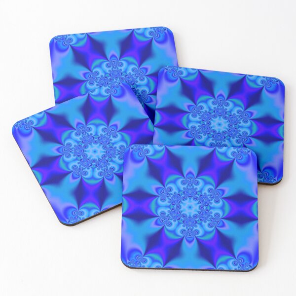 Artikelvorschau, Kaleidoscope Deep Blue Star II - Cool Color Symmetry entworfen und verkauft von gphotobox.