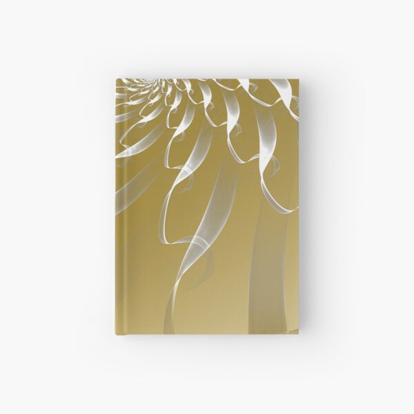 Spiral Ribbons on gold Hardcover Journal