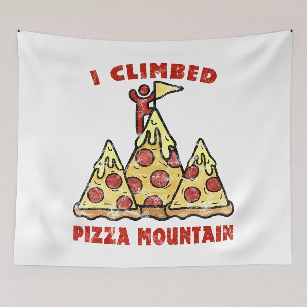 Item preview, I Climbed Pizza Mountain (F1 Distressed) designed and sold by MinaMonsterMash.