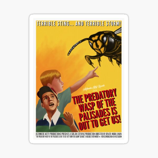Predatory Wasp Movie Poster Version 1 Sticker