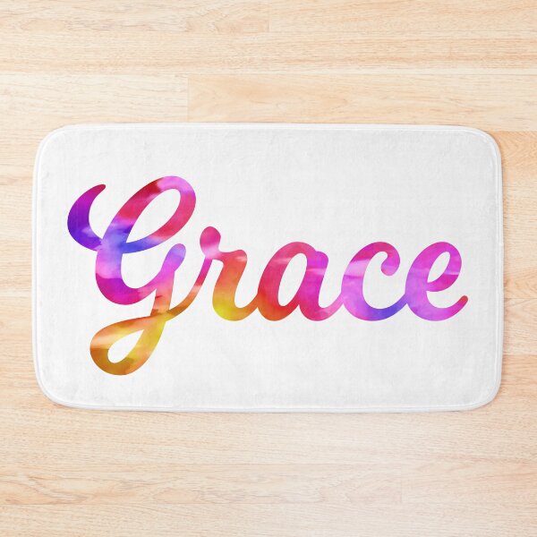 Item preview, Grace girl's name multi-color fun designed and sold by ComicKitsch.