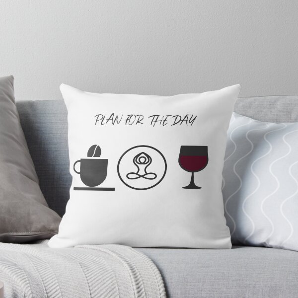 Item preview, Plan For The Day Shirt , Yoga Meditation T-Shirt , Coffee Yoga Wine Shirt designed and sold by Kaupasi.