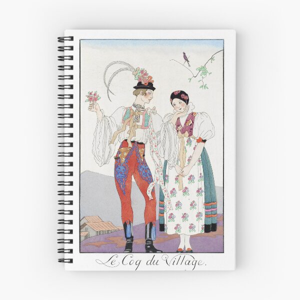 Artikelvorschau, Vintage handgemalte Illustration des Frauenmannes entworfen und verkauft von Dutch-Design.