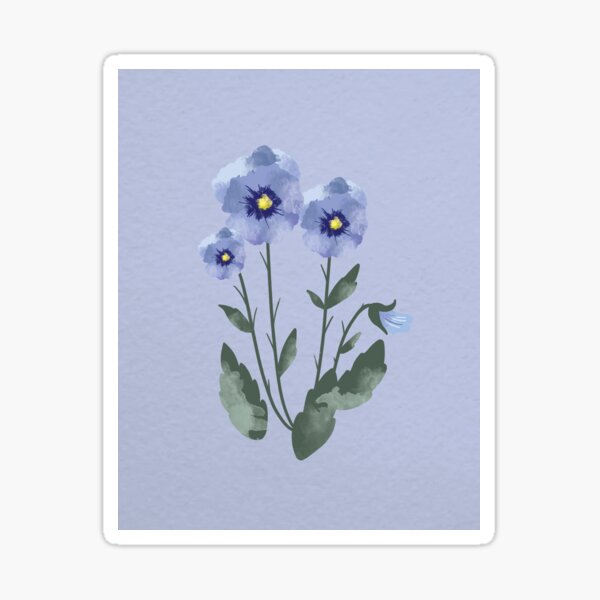 Pansies Sticker