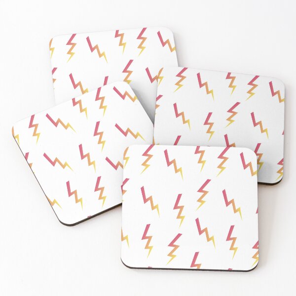 Item preview, Hot Pink to Yellow Lightning Bolt Print designed and sold by TGIYHome.