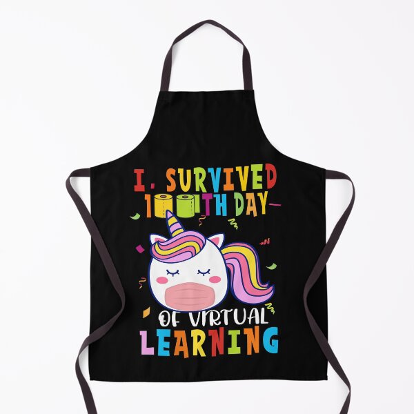 Item preview, survived 100 Days of school virtual teacher kids costume Tee designed and sold by aubb7.