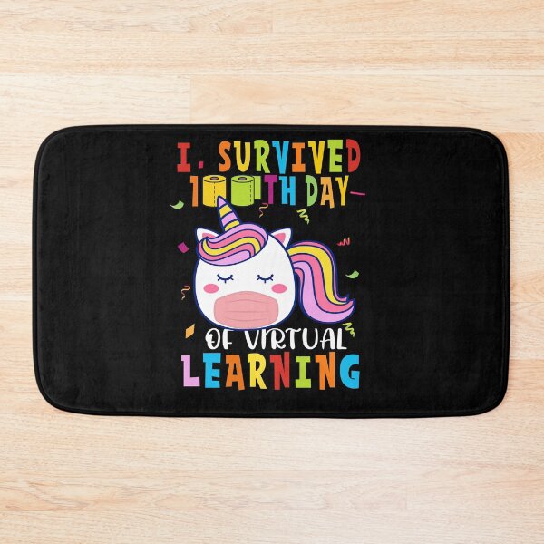 Item preview, survived 100 Days of school virtual teacher kids costume Tee designed and sold by aubb7.