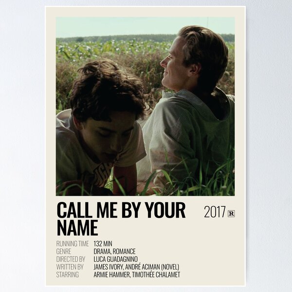 Item preview, Call Me By Your Name (2017) movie poster designed and sold by sistertea.