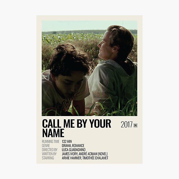 Item preview, Call Me By Your Name (2017) movie poster designed and sold by sistertea.